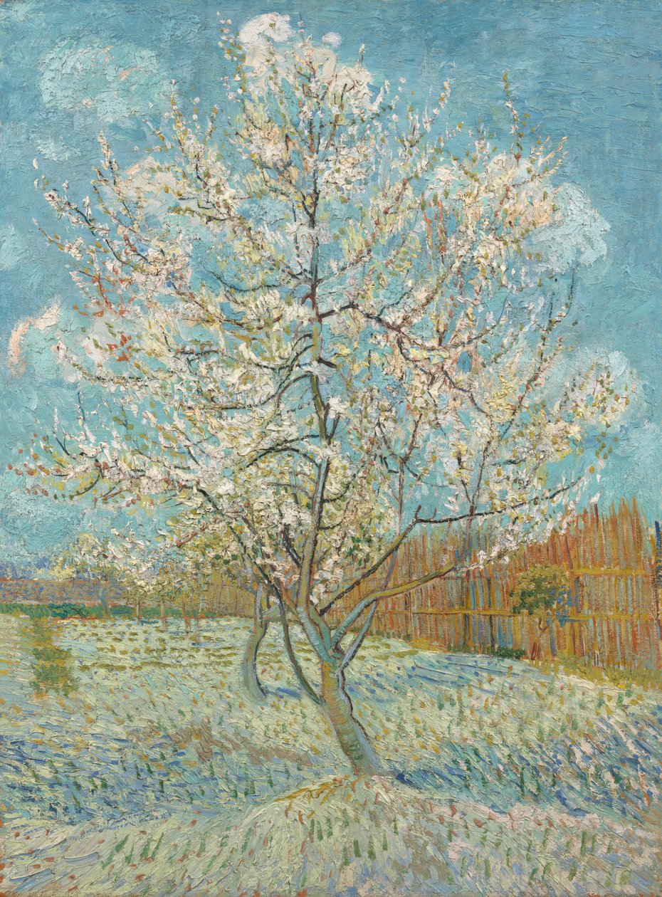 Det rosa ferskentreet, 1888 av Vincent van Gogh