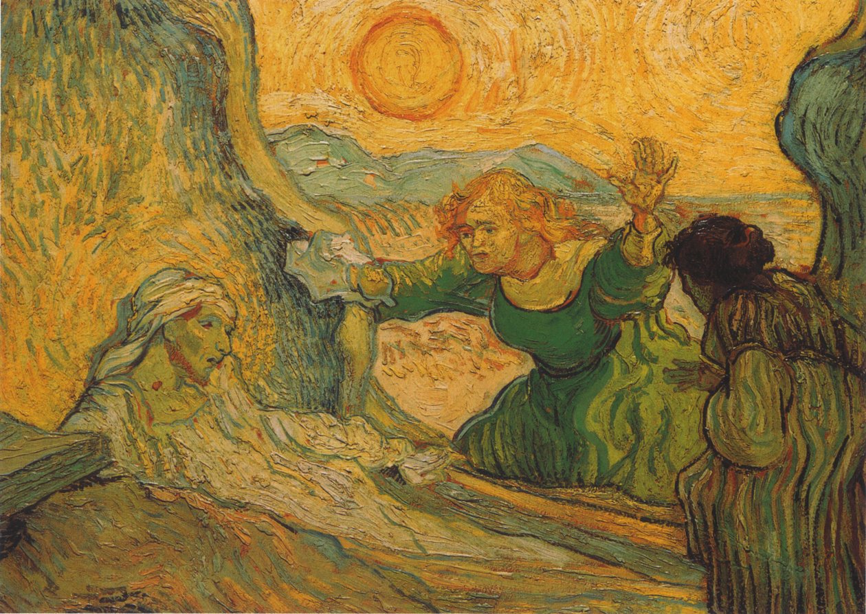 The Raising of Lazarus (etter Rembrandt) av Vincent van Gogh