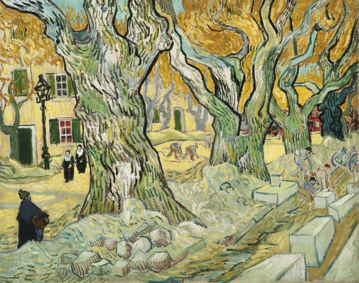 The Road Menders av Vincent van Gogh