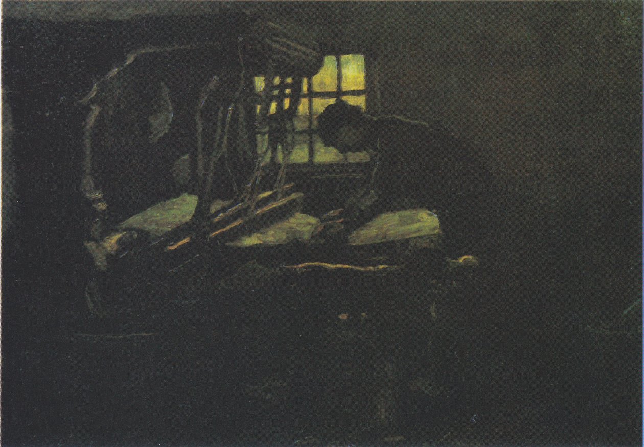 Weber, står ved veven av Vincent van Gogh