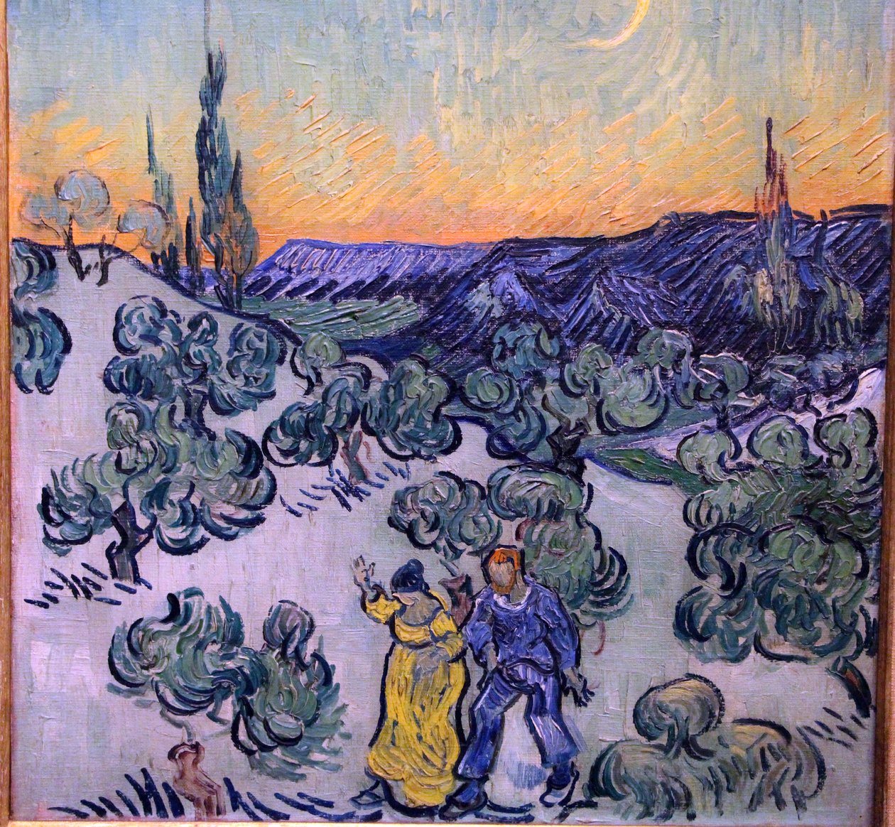spasere i skumringen av Vincent van Gogh