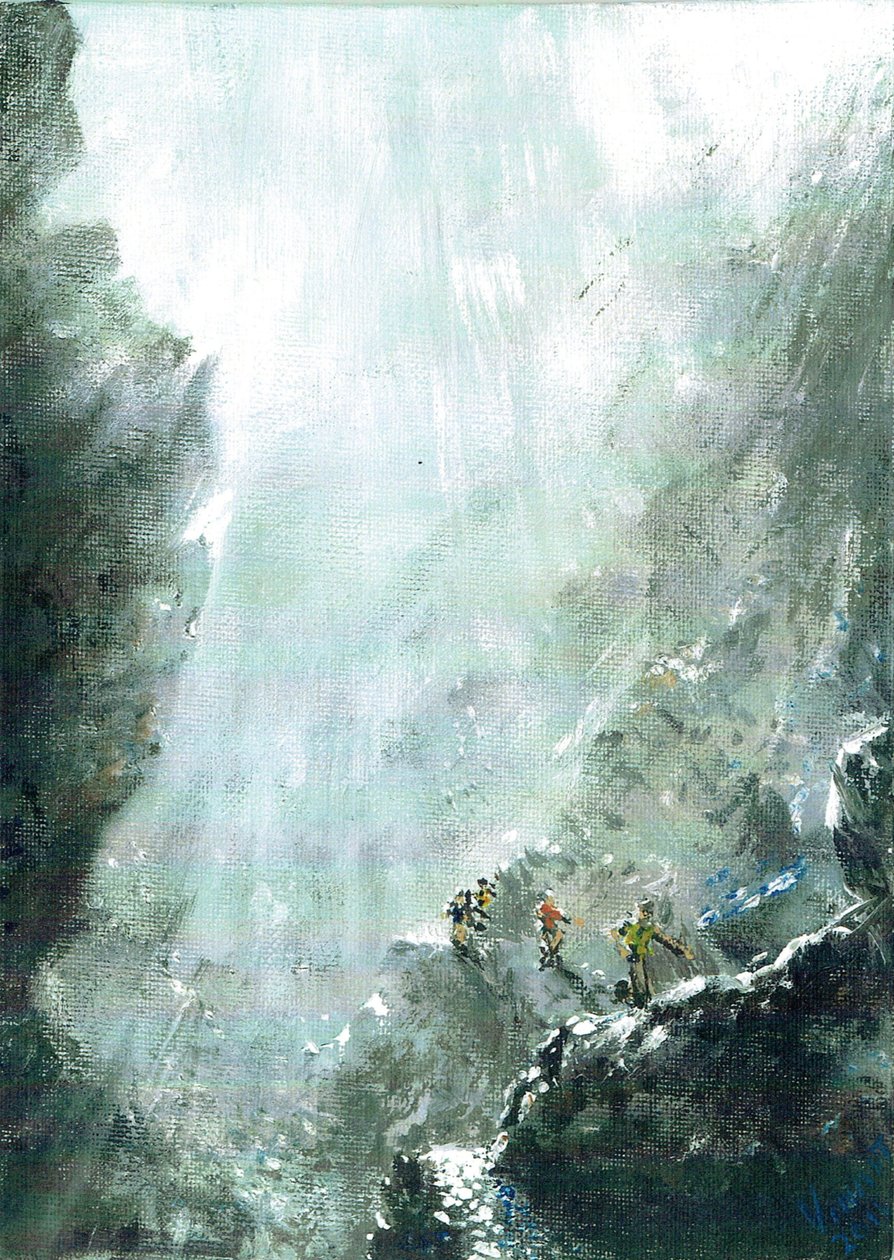 Fjellstien falt rase, 2014 av Vincent Alexander Booth