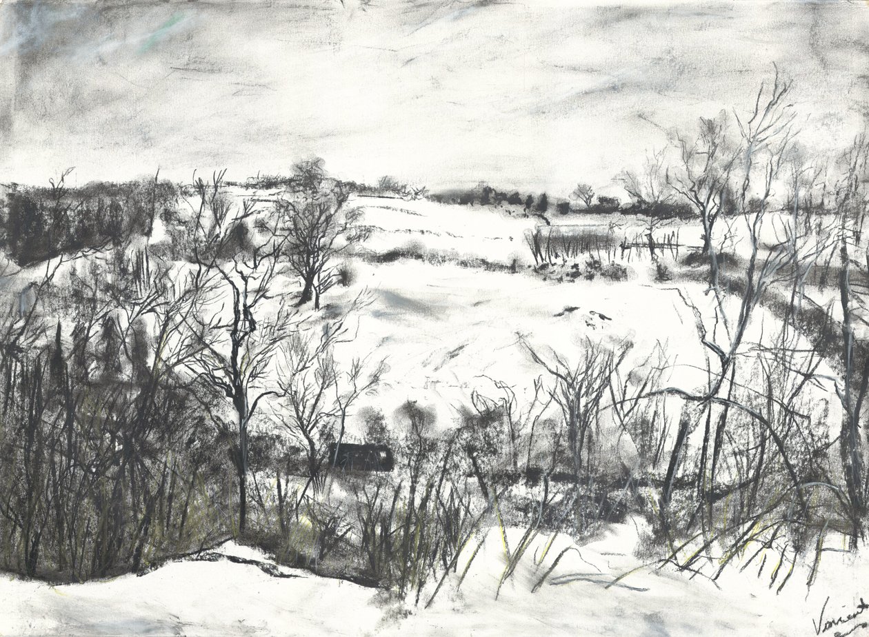 Snø over land ved Osmotherley av Vincent Alexander Booth
