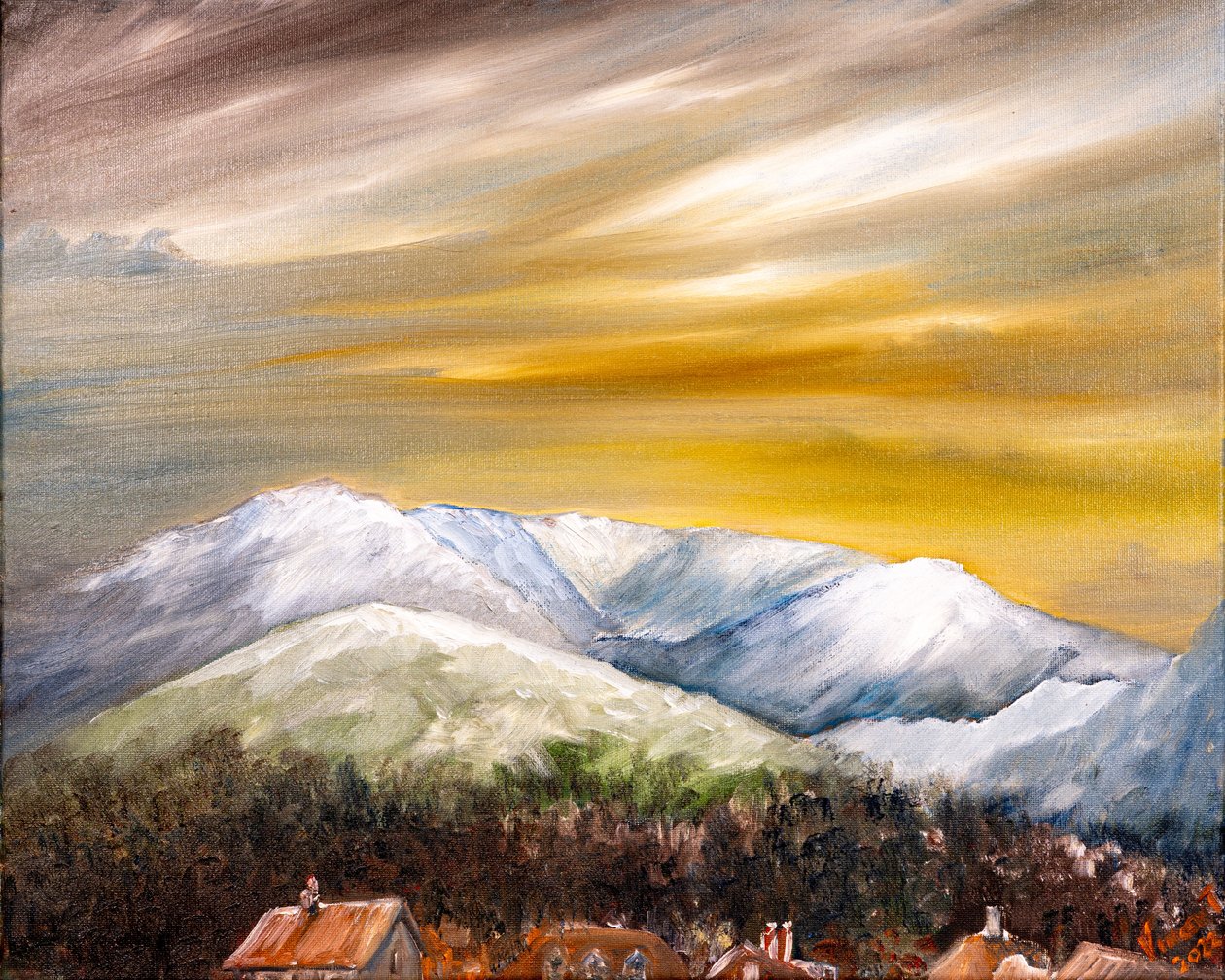 Utsikt over Coniston, 2022 av Vincent Alexander Booth