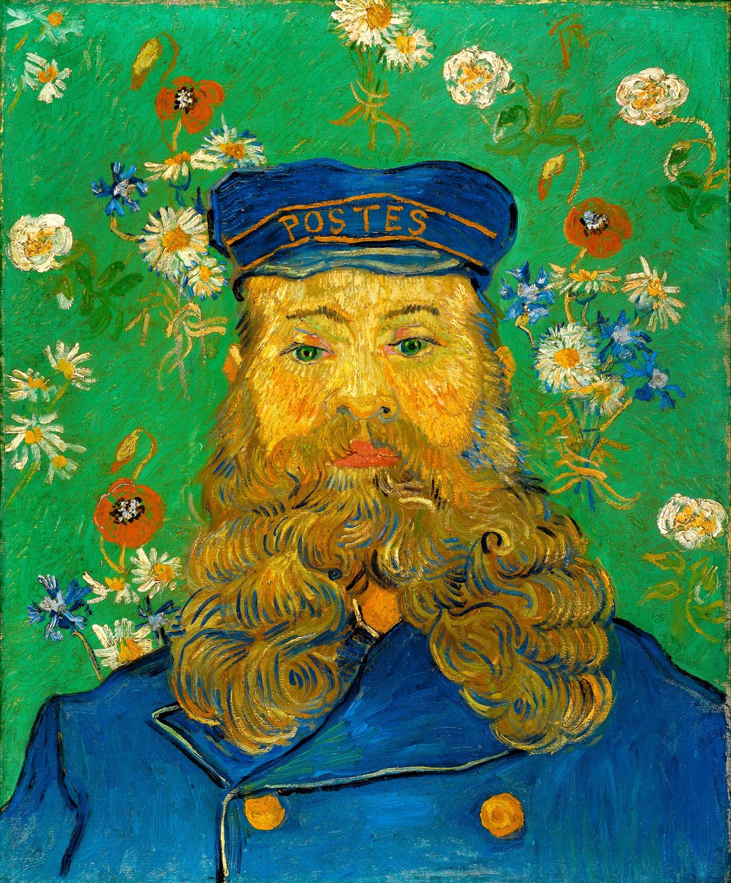 Portrett av Joseph Roulin, 1889. av Vincent van Gogh