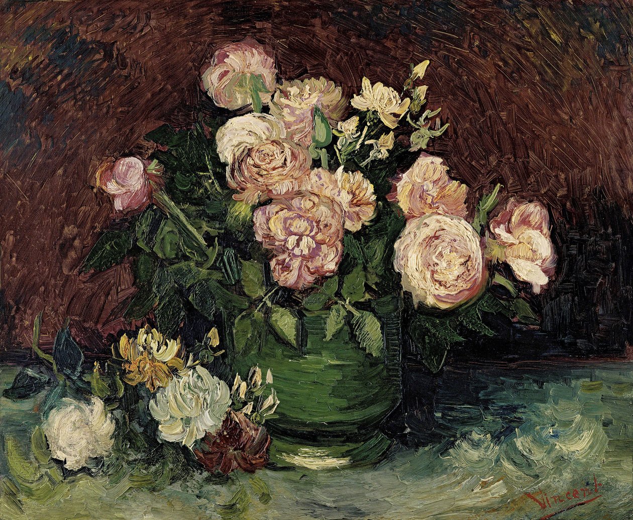 Roser og peoner, 1886. av Vincent van Gogh