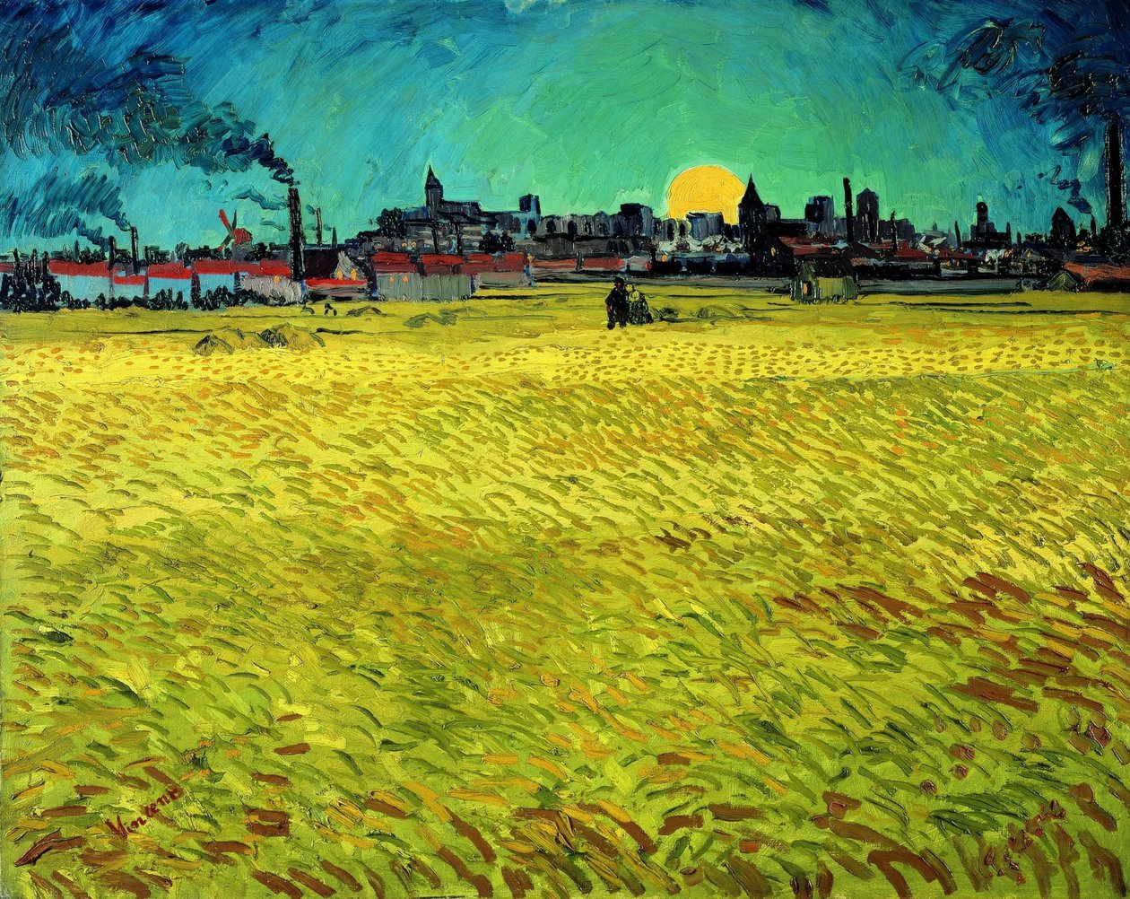 Sommerkveld, 1888. av Vincent van Gogh