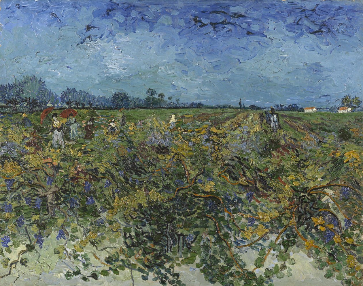 Den grønne vingården, 1888. av Vincent van Gogh