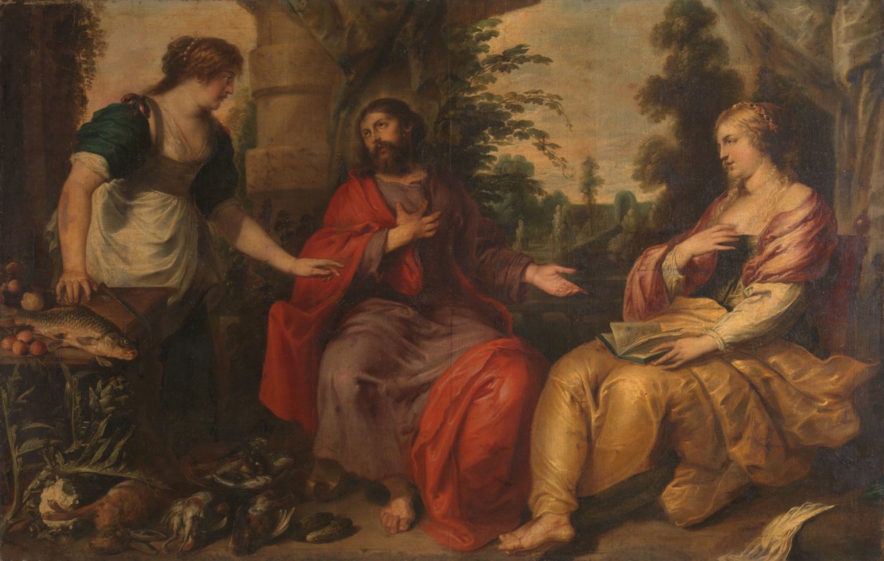 Kristus med Marta og Maria av Vincent Malò (I)