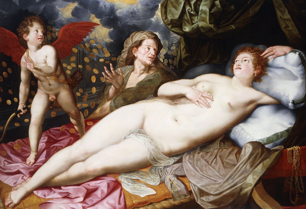 Danae, av Vincent Sellaer