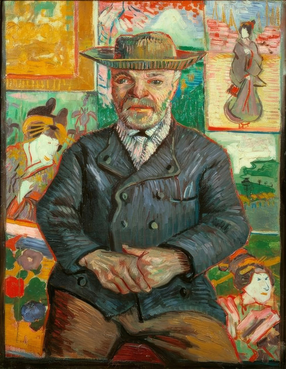 Portrett av Pere Tanguy av Vincent van Gogh