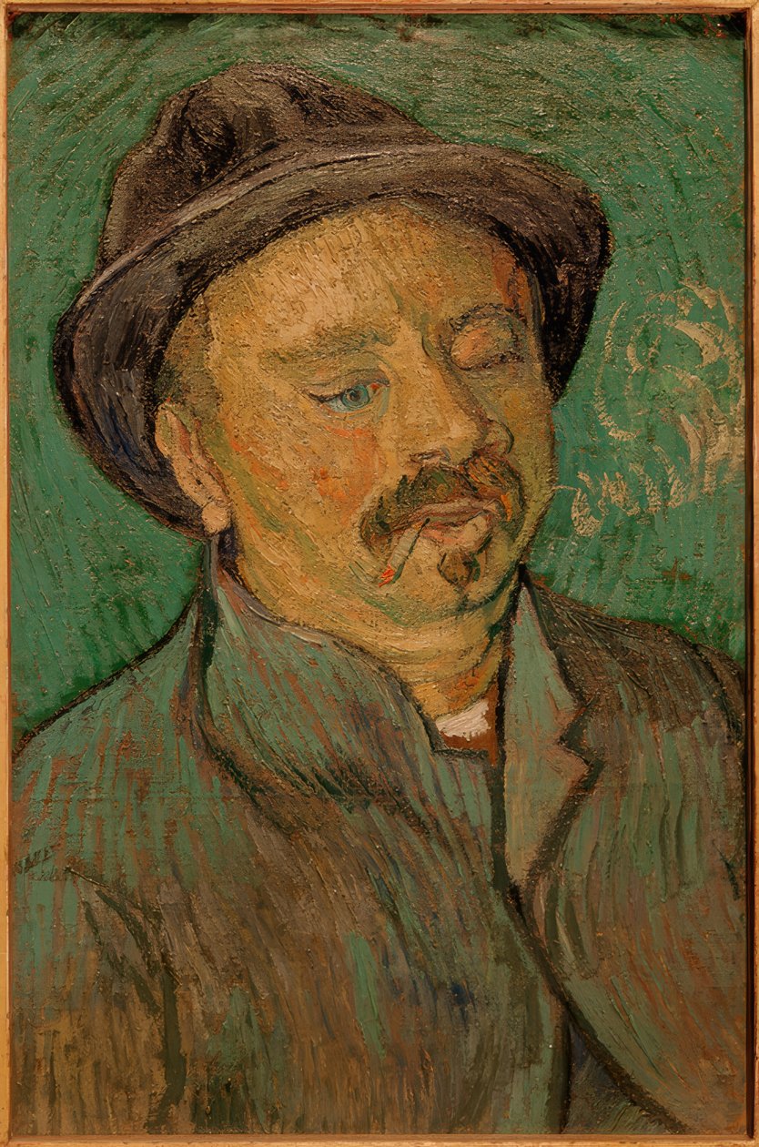 Portrett av en enøyd mann av Vincent van Gogh