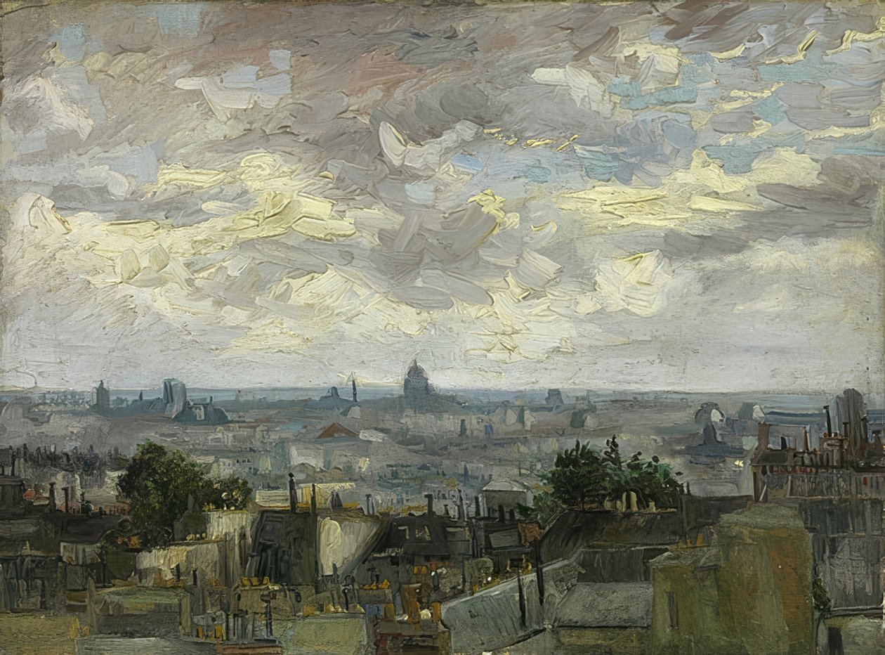 Utsikt over Paris. 1886 av Vincent van Gogh