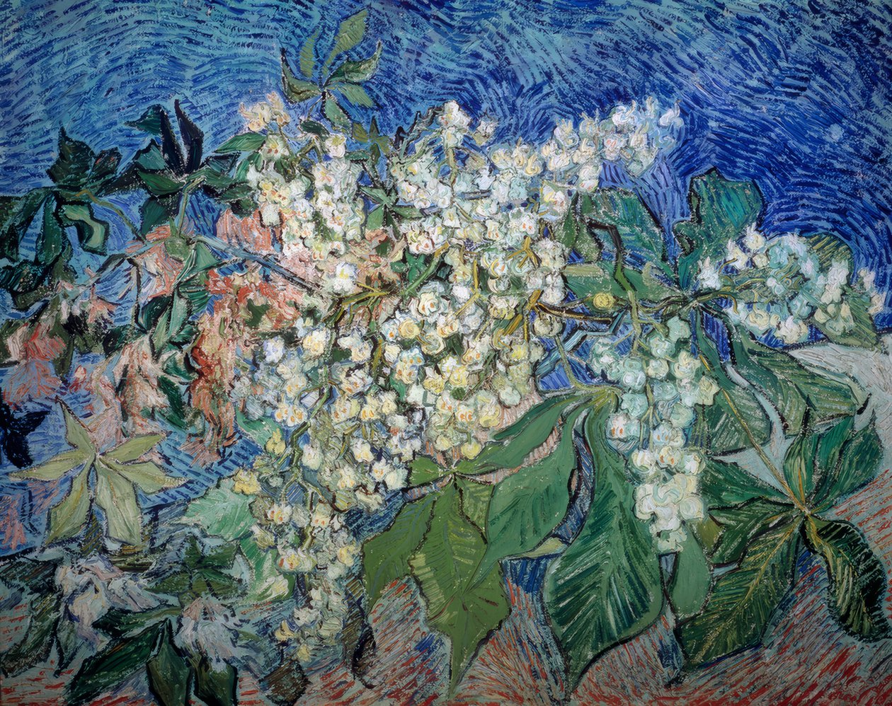 Blomstrende kastanjegrener av Vincent van Gogh
