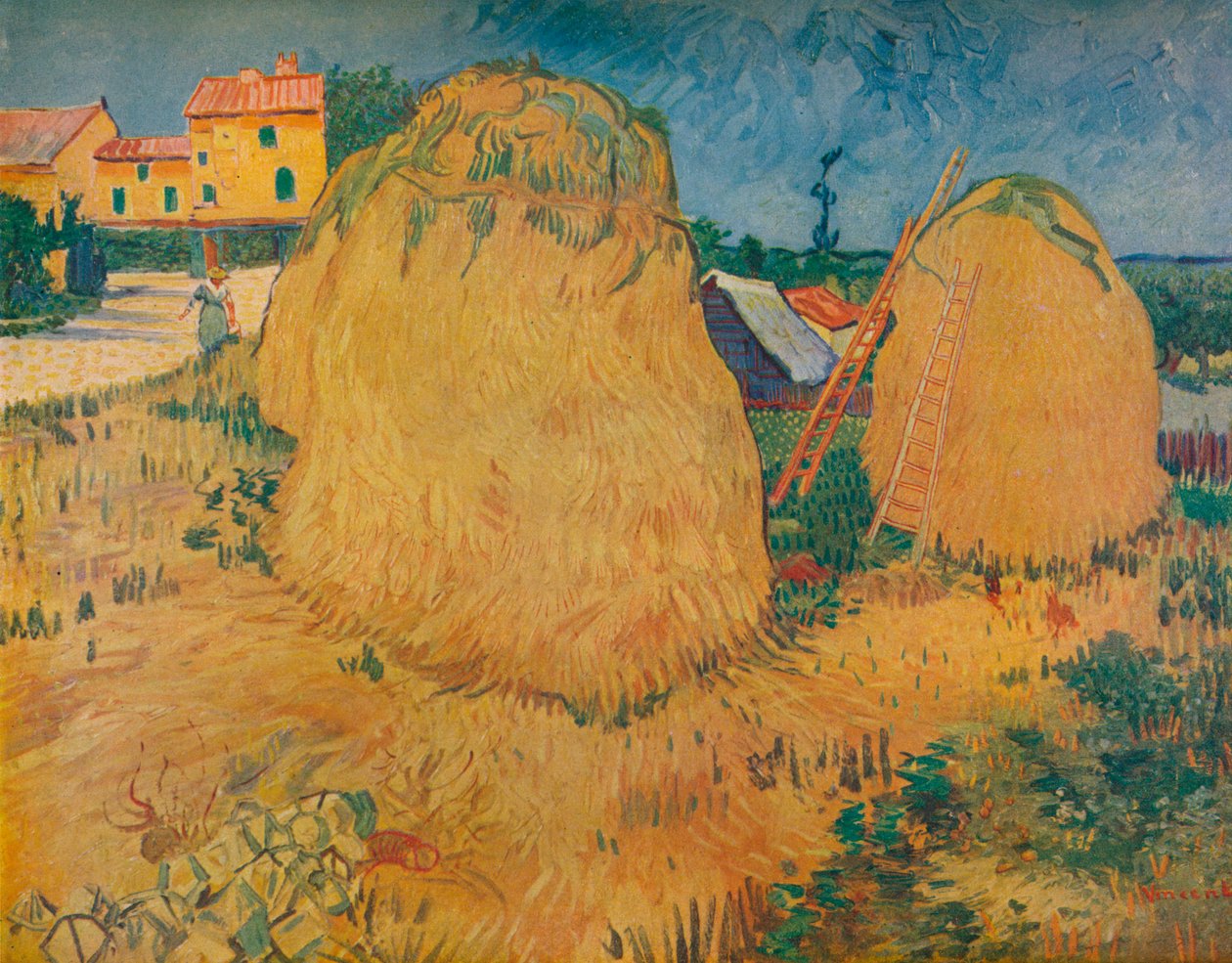 Kvernsteiner i Provence, 1888 av Vincent van Gogh