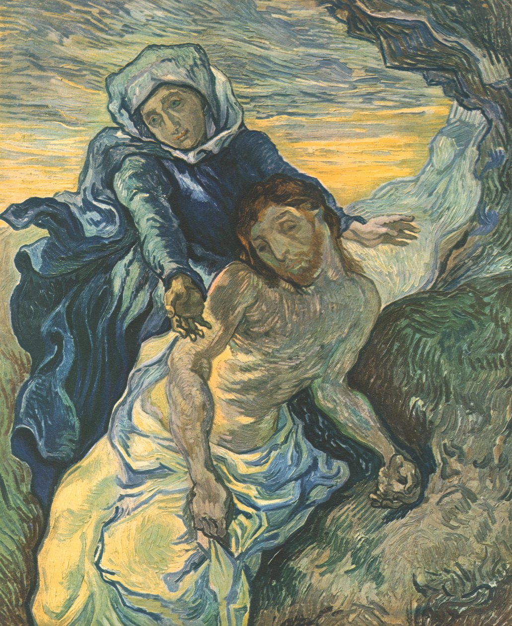 Pietà etter Delacroix, september 1889, 1947. av Vincent van Gogh