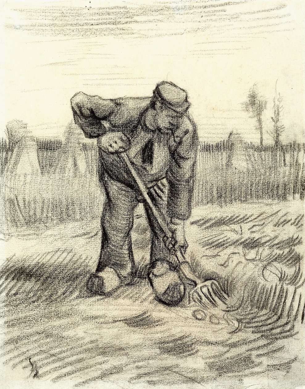 Potetsamler, 1885 av Vincent van Gogh