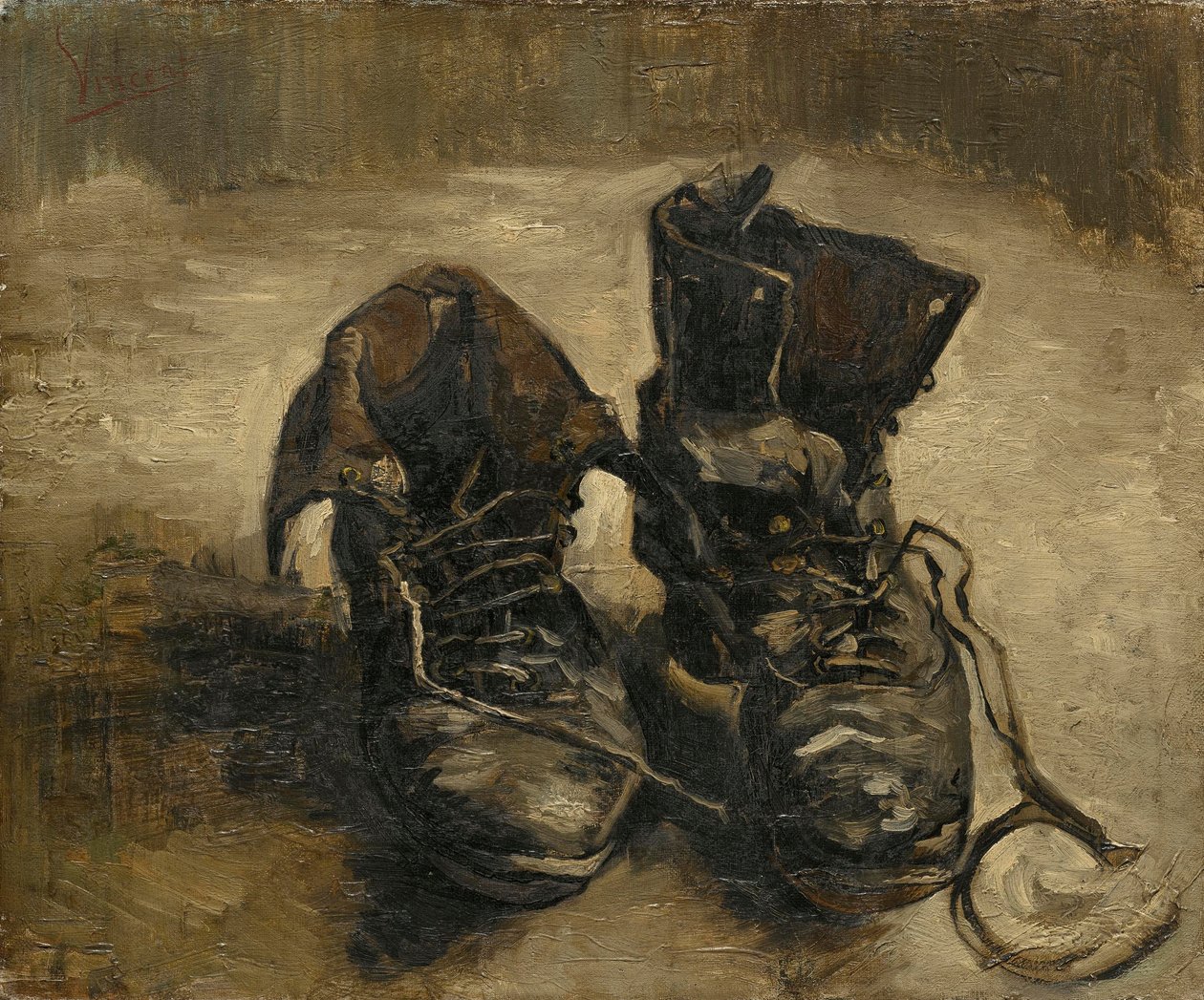 Sko, 1886 av Vincent van Gogh
