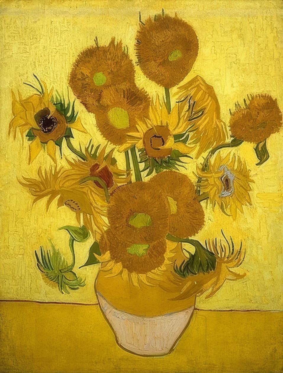 Solsikker. Arles, januar 1889 av Vincent van Gogh