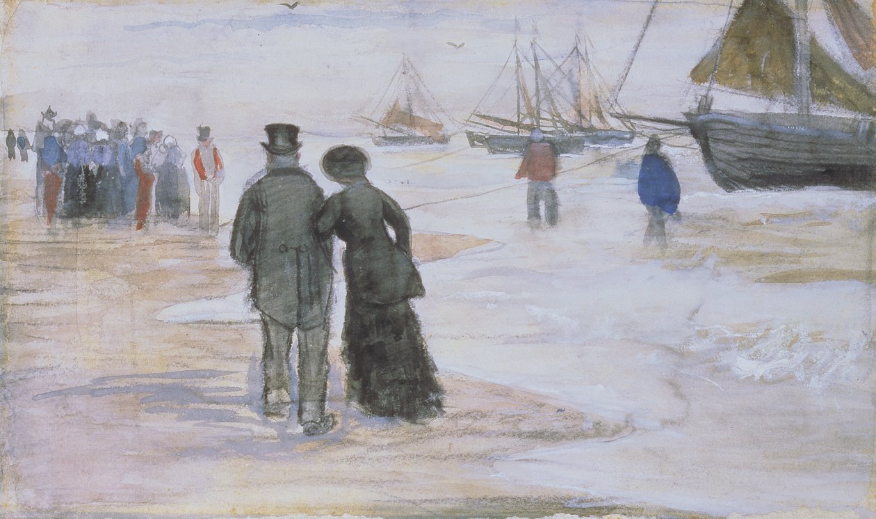 Stranden ved Scheveningen av Vincent van Gogh