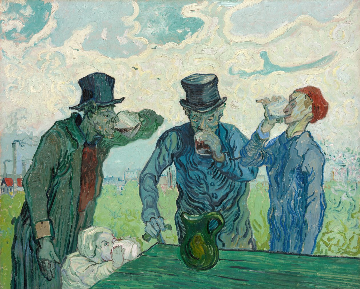 The Drinkers, 1890. av Vincent van Gogh