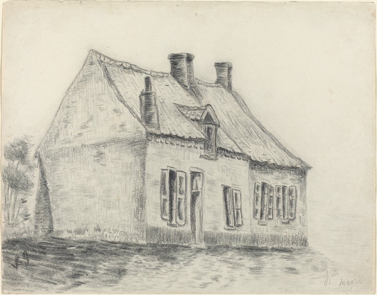 The Magrot House, Cuesmes av Vincent van Gogh