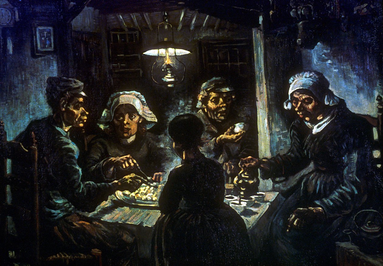 Potetspiserne, 1885 av Vincent van Gogh