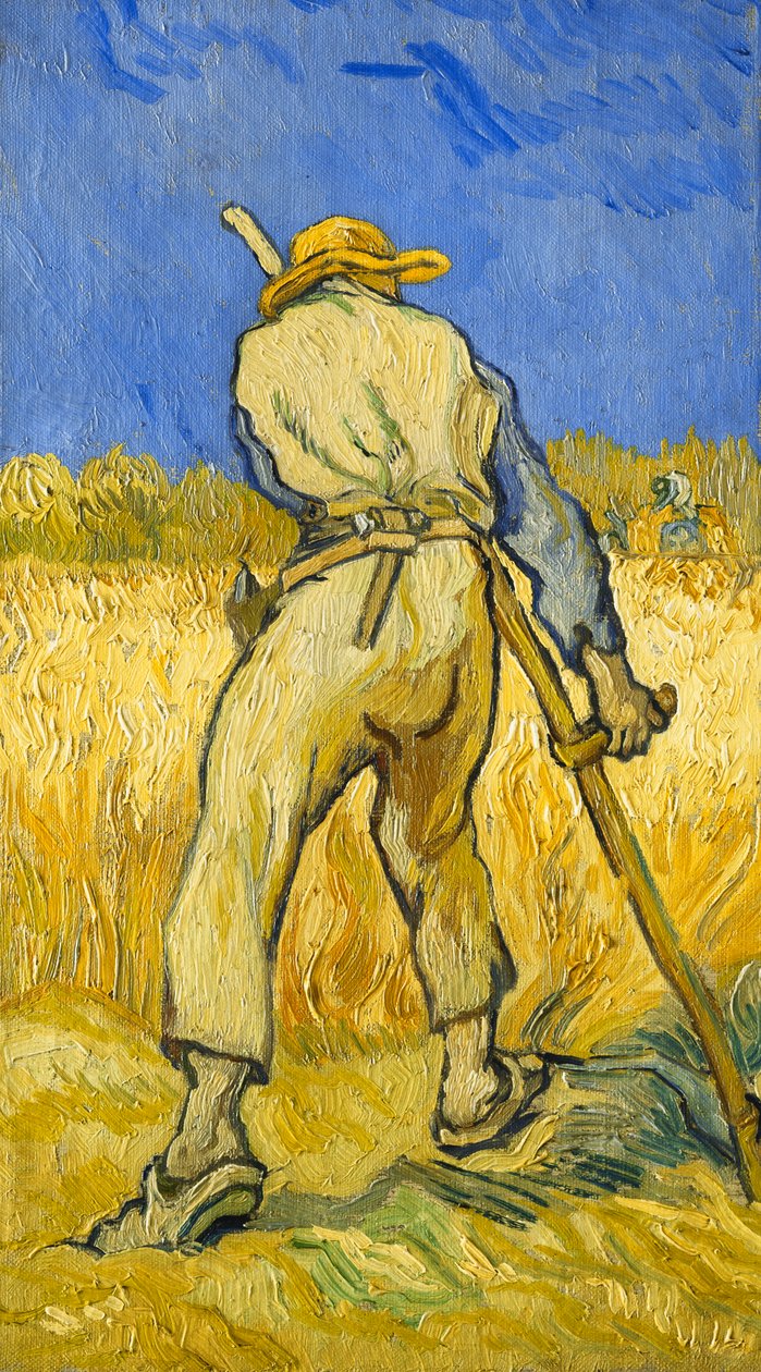Døden; Høstmaskinen, 1889 av Vincent van Gogh