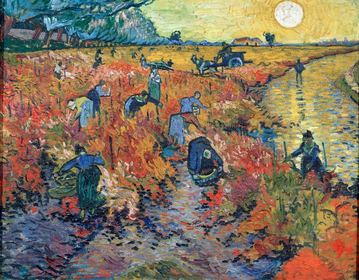 De røde vingårdene i Arles, 1888. av Vincent van Gogh
