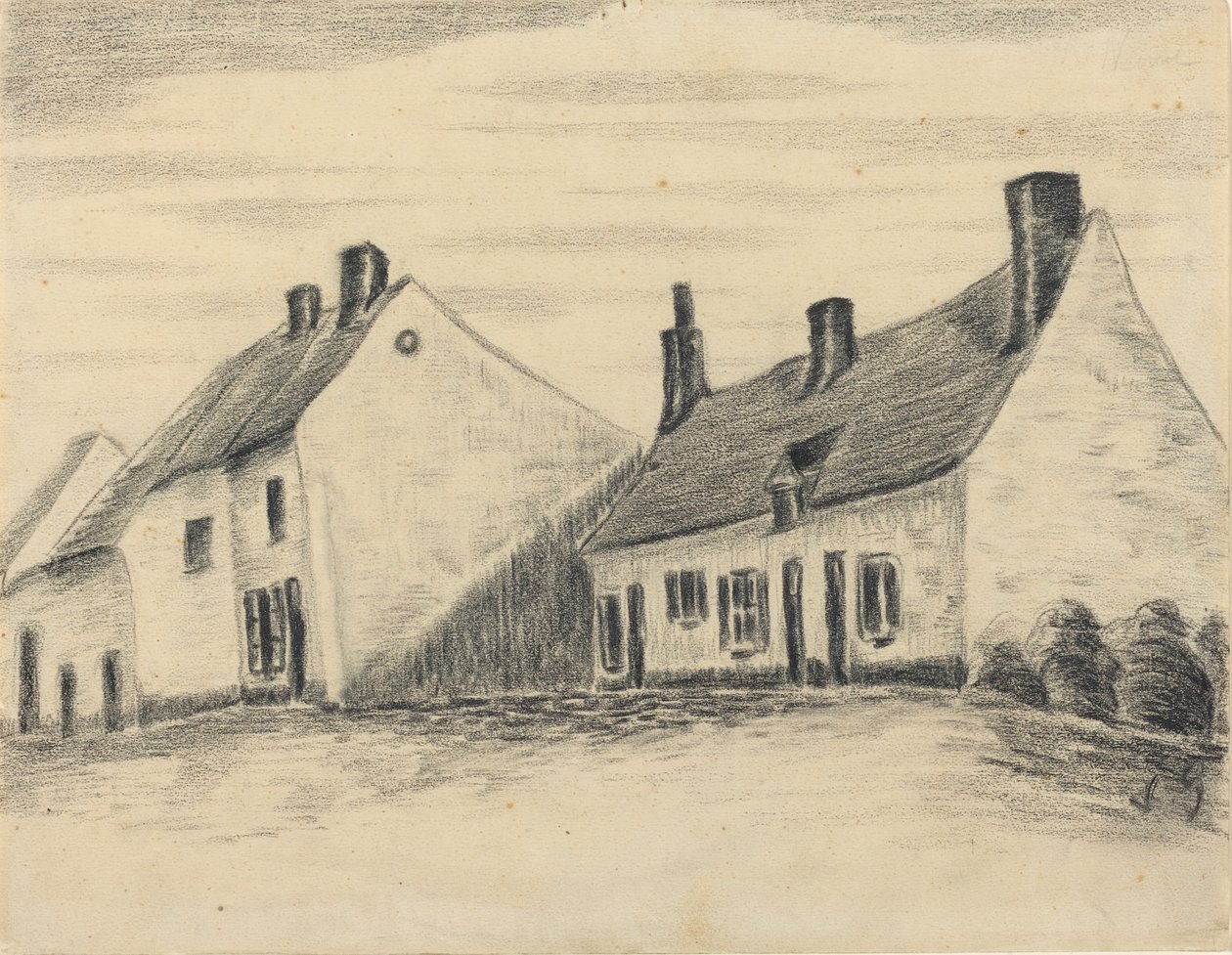 Zandmennik-huset, ca. 18791880. av Vincent van Gogh