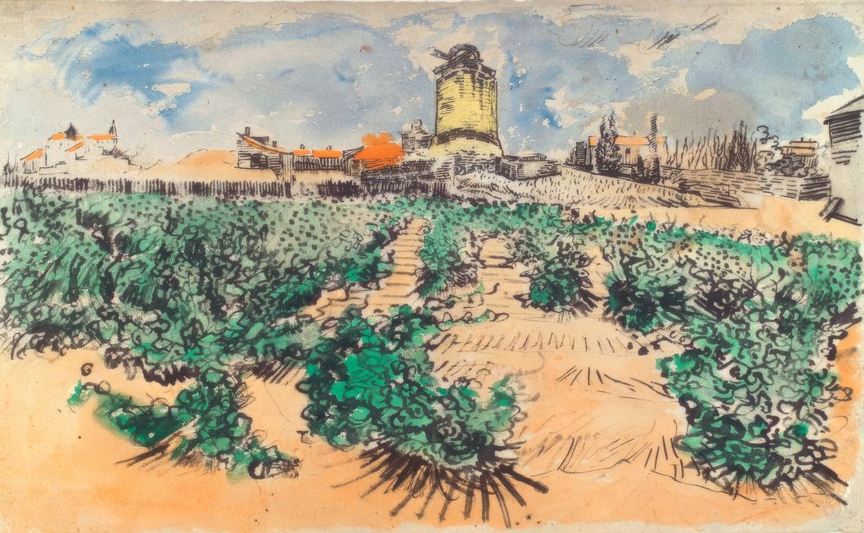 Van Gogh / Mill av A.Daudet Fontvieille av Vincent van Gogh