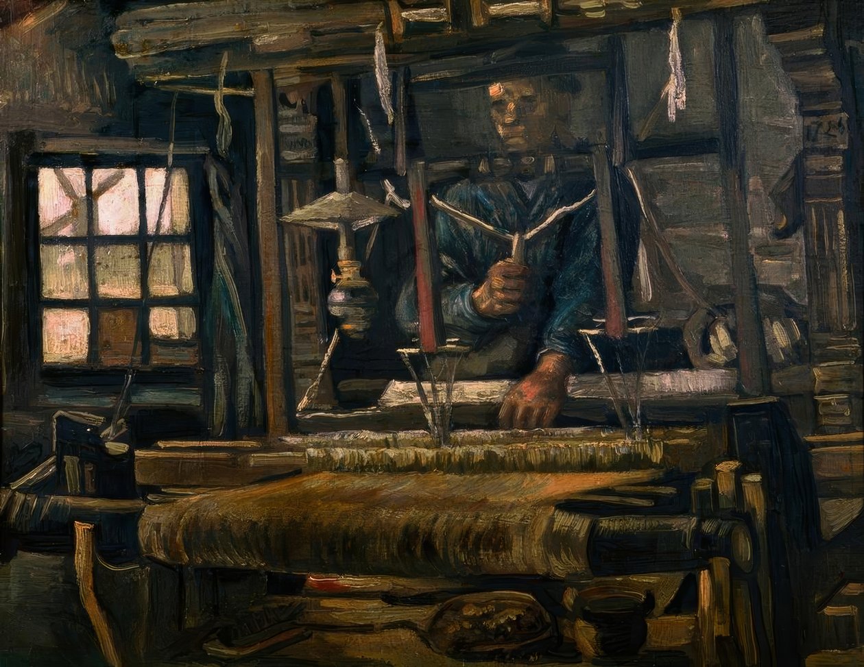 Weber am Webstuhl av Vincent van Gogh