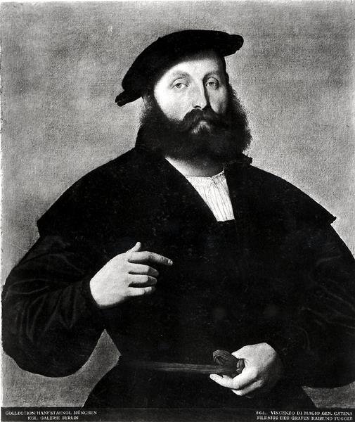 Portrett av grev Raimund Fugger av Vincenzo di Biagio Catena