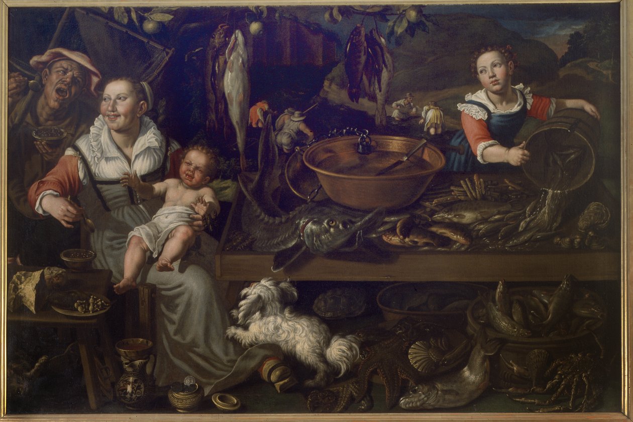 Fiskehandlere av Vincenzo Campi