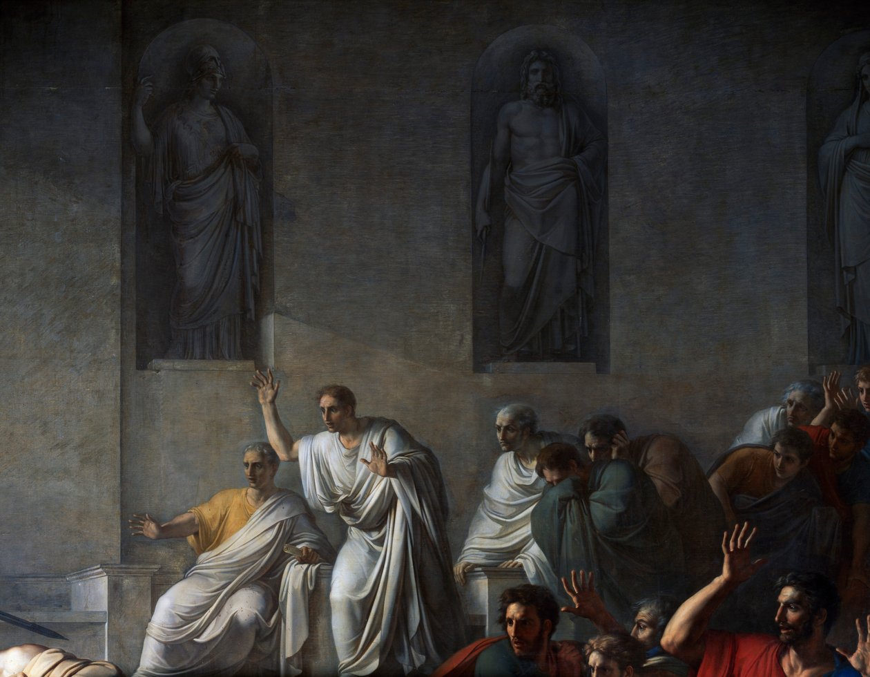 Cæsars død, 15. mars 44 f.Kr av Vincenzo Camuccini