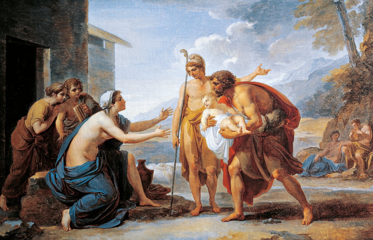 Paris og Hecuba, av Vincent Camuccini (1771-1844) av Vincenzo Camuccini