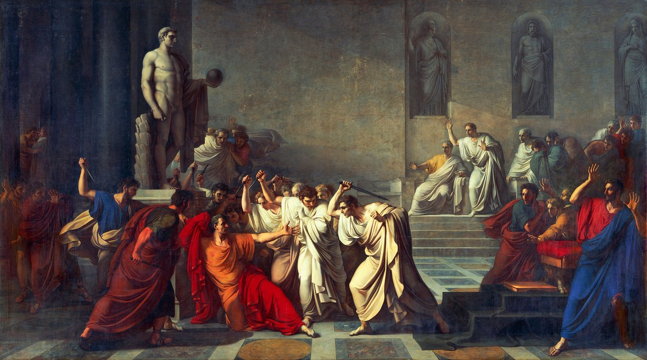 Julius Cæsars død av Vincenzo Camuccini