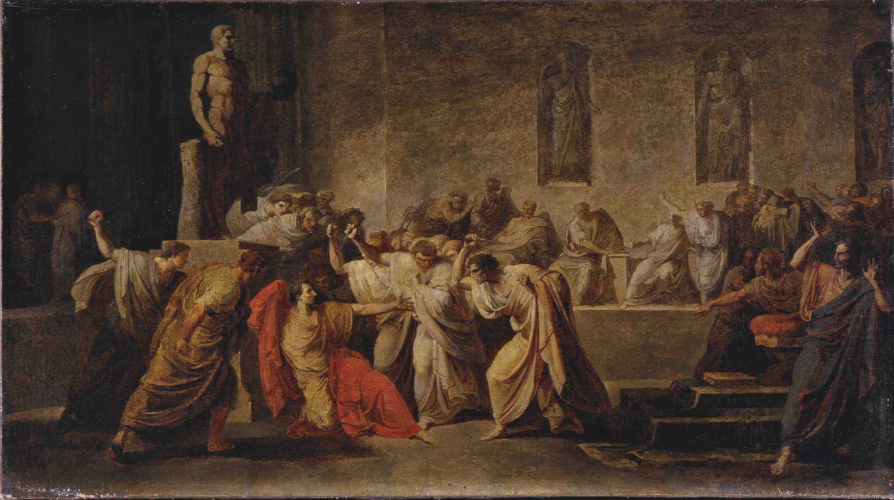 Julius Cæsars død av Vincenzo Camuccini