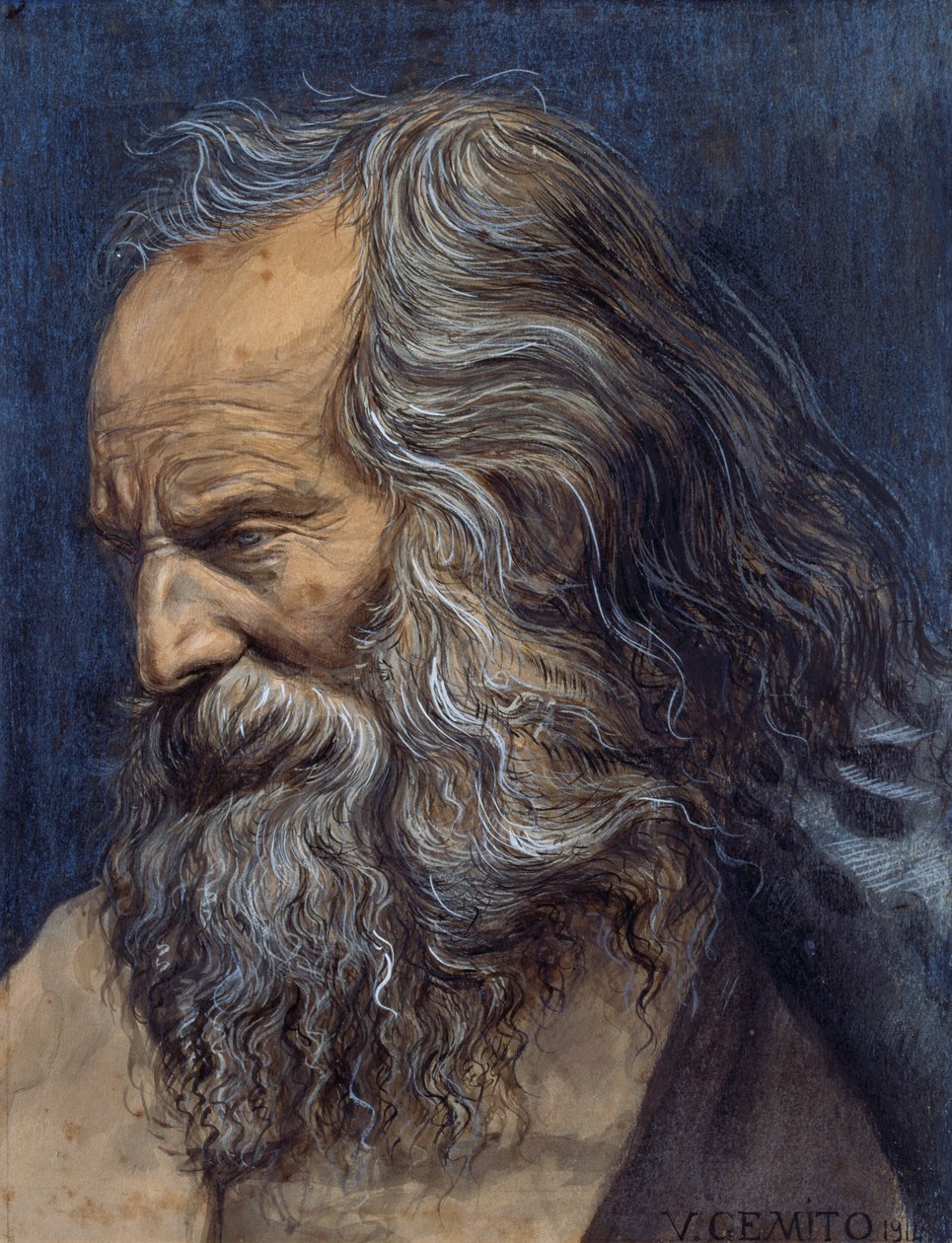 Profeten (Masto Ciccio) av Vincenzo Gemito