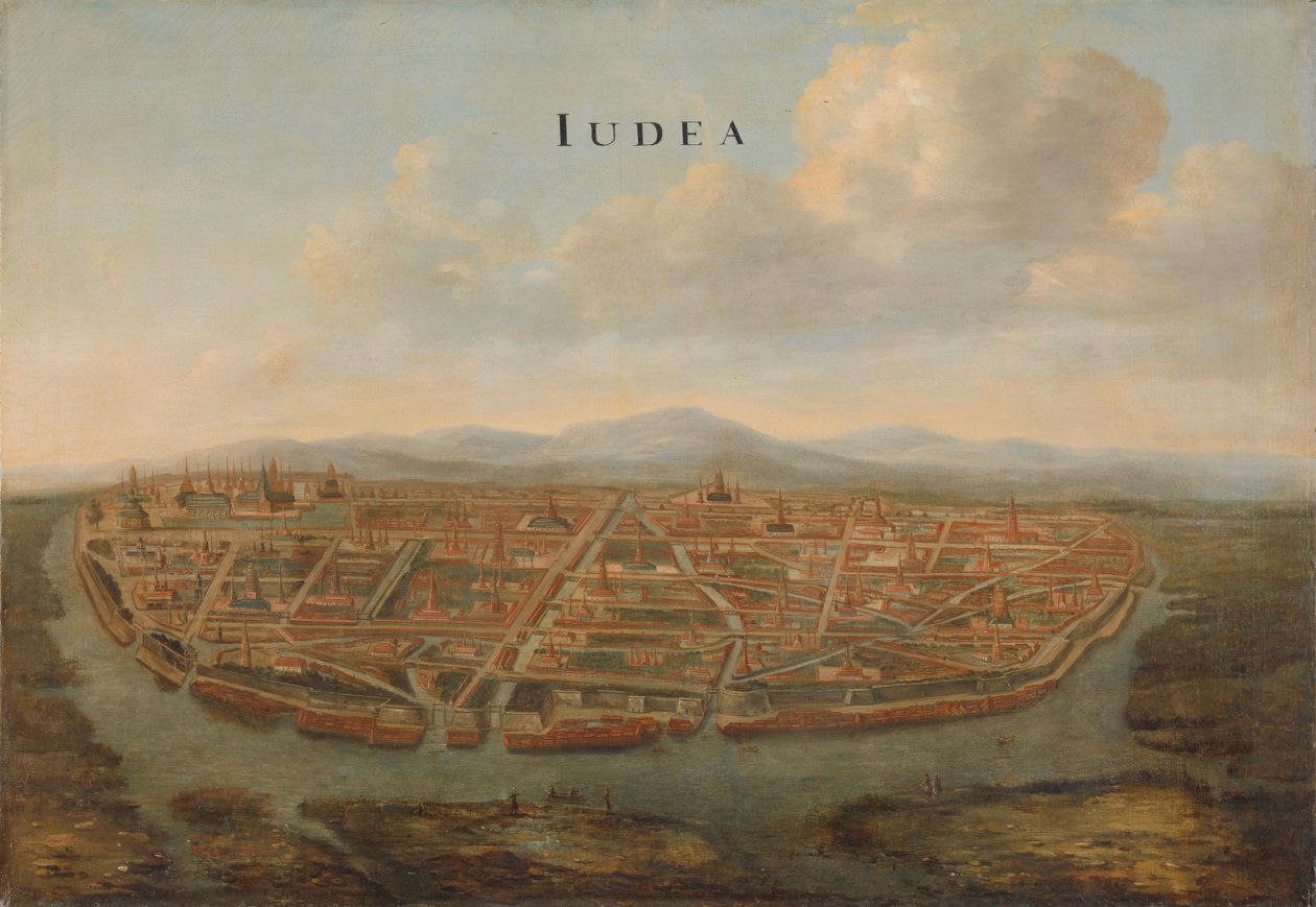 Utsikt over Judea Ayutthaya, ca 1662-1665. av Vingboons