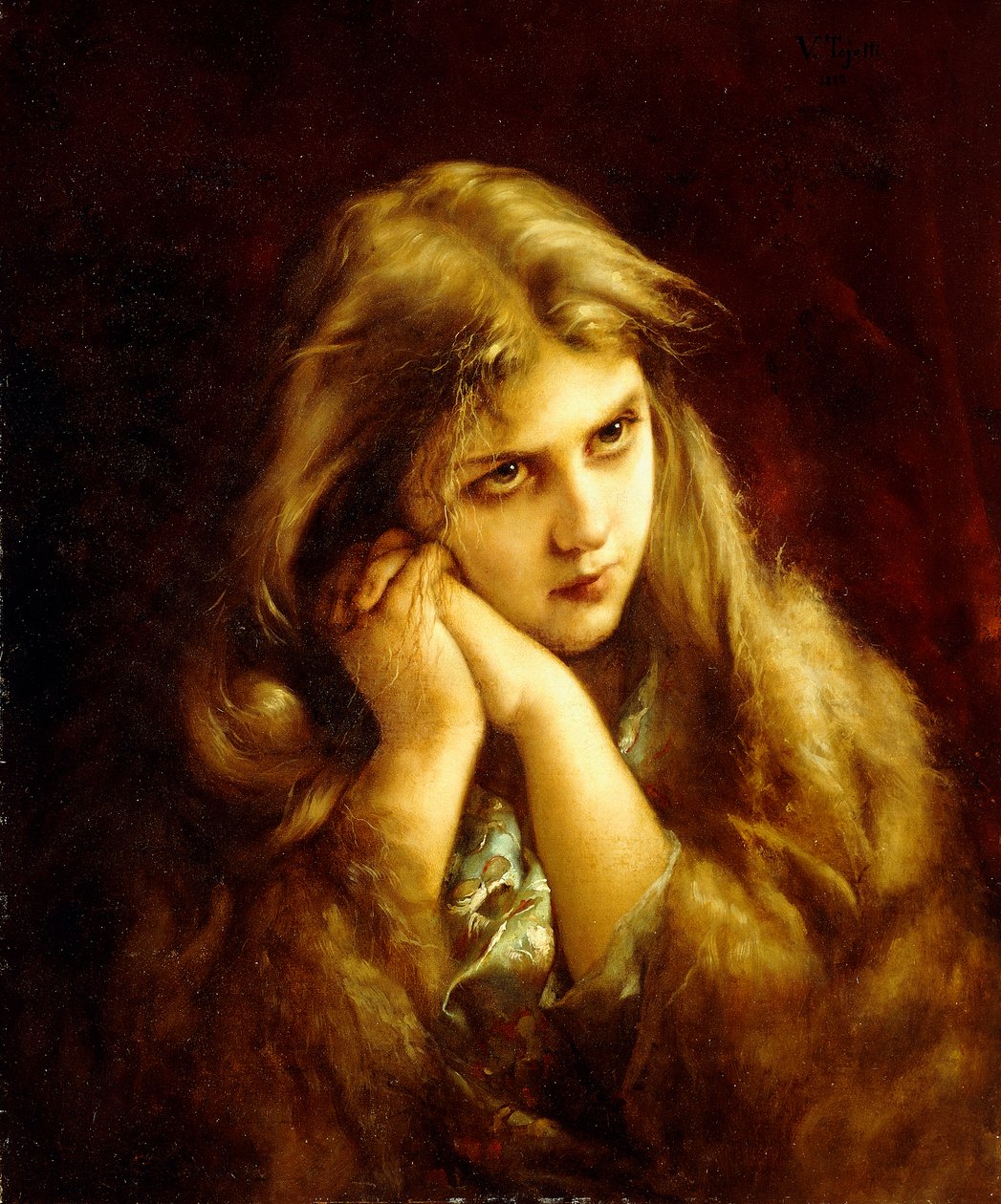 Et ettertenksomt øyeblikk, 1882 av Virgilio Tojetti