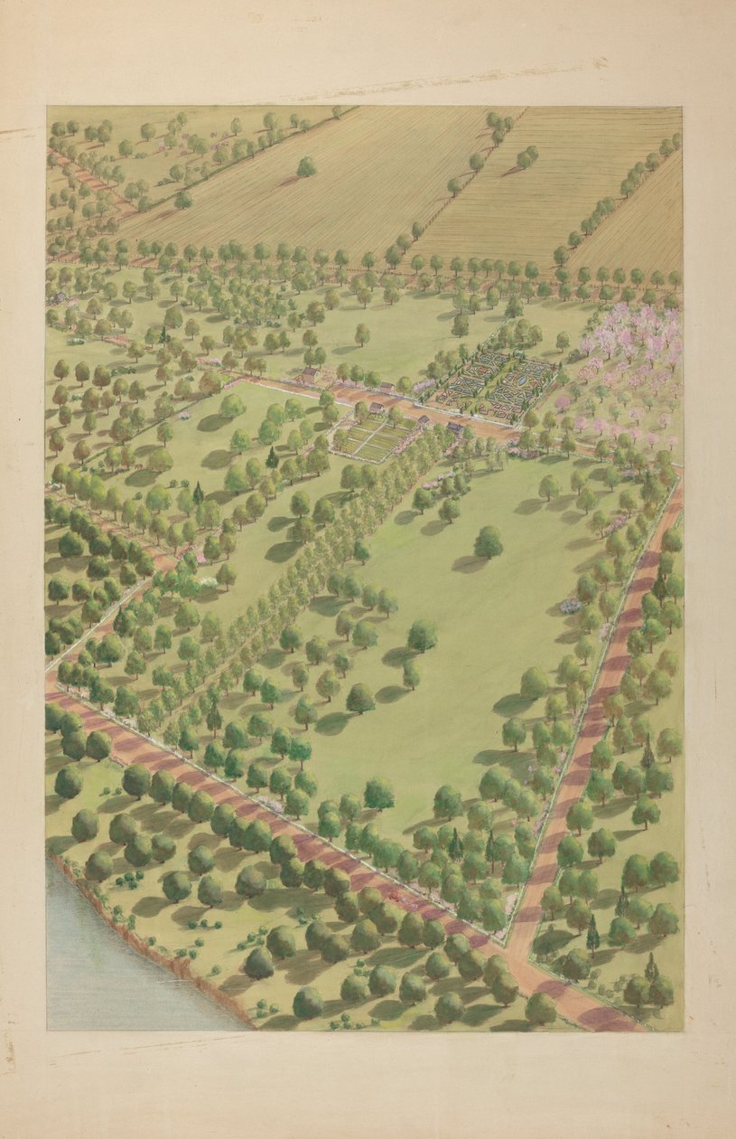 Hudson River Estate, ca. 1939. av Virginia Richards