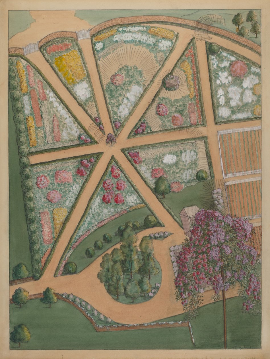 Jumel Estate #5, ca. 1936. av Virginia Richards