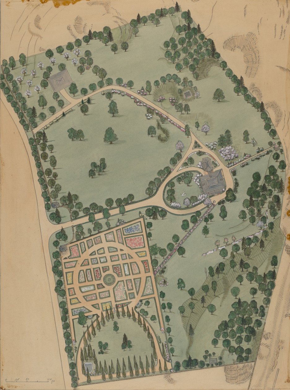 Jumel Estate, ca. 1936. av Virginia Richards
