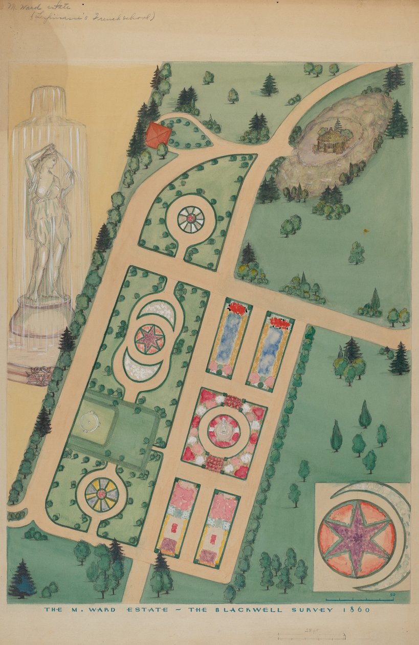 M. Ward Estate, ca. 1936. av Virginia Richards