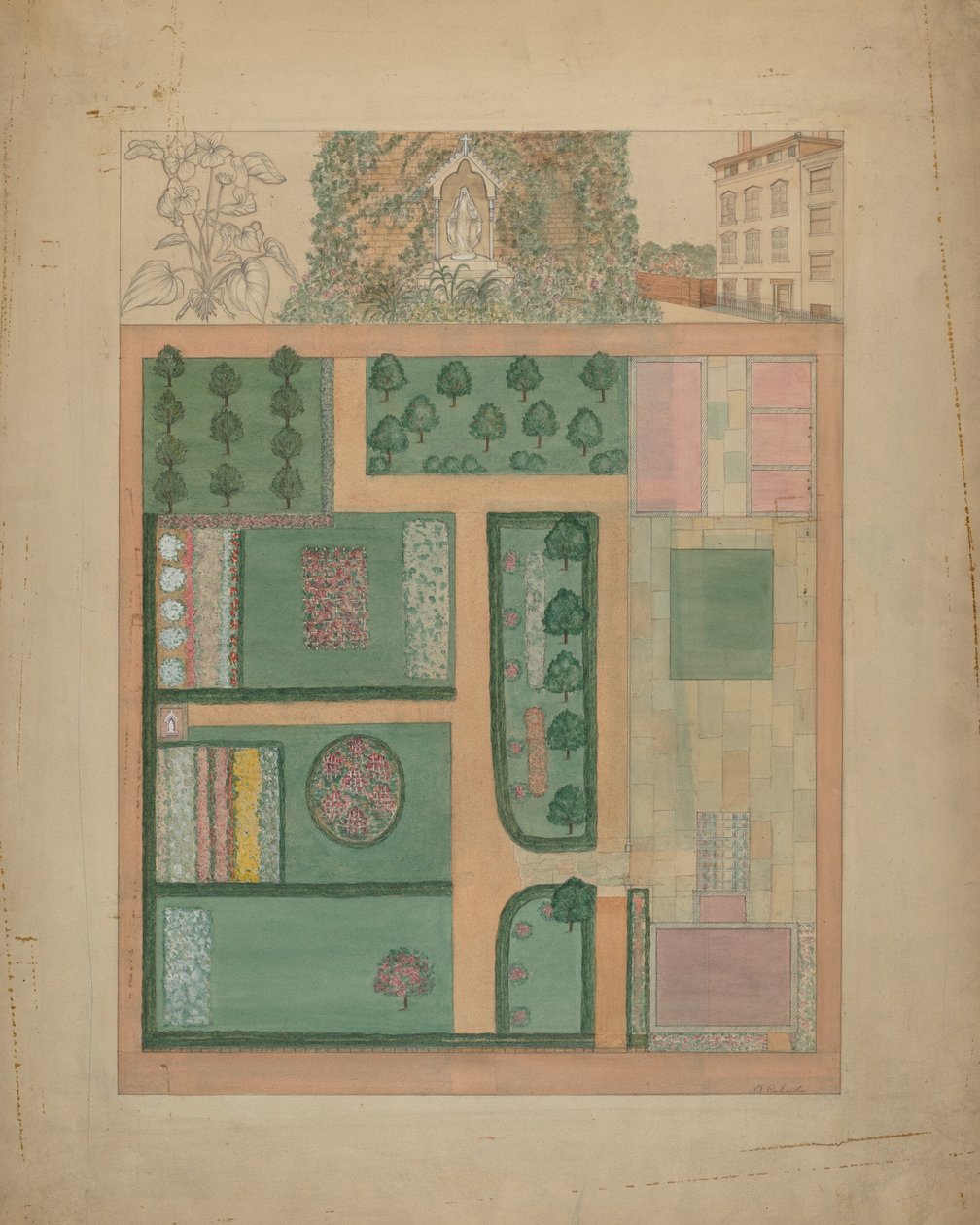Parmentier Grounds, ca. 1936. av Virginia Richards