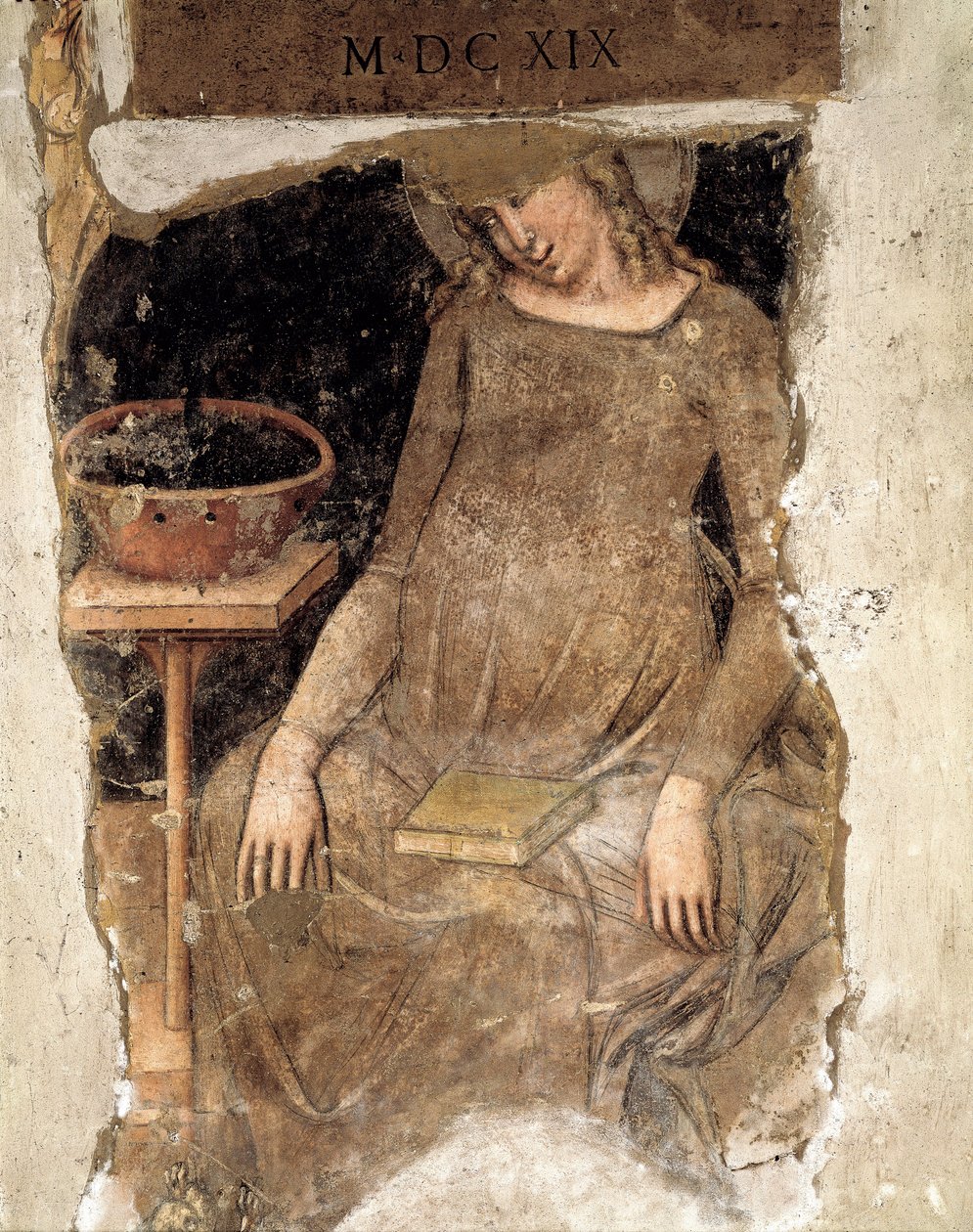 Gravid jomfru, fragment (fresco) av Vitale da Bologna