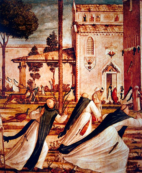 Detalj av St. Jerome som temmer løven, ca. 1501-09 av Vittore Carpaccio
