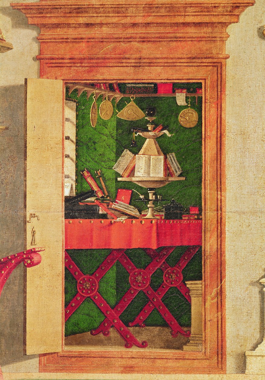 Detalj av visjonen til St. Augustine, ca. 1502-08 (detalj av 932) av Vittore Carpaccio