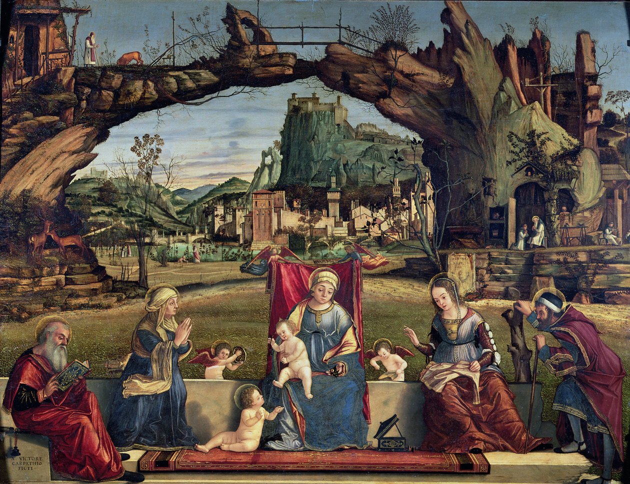 Hellig samtale, ca. 1500 (for detaljer se 84003) av Vittore Carpaccio